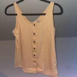 cute pastel yellow tank